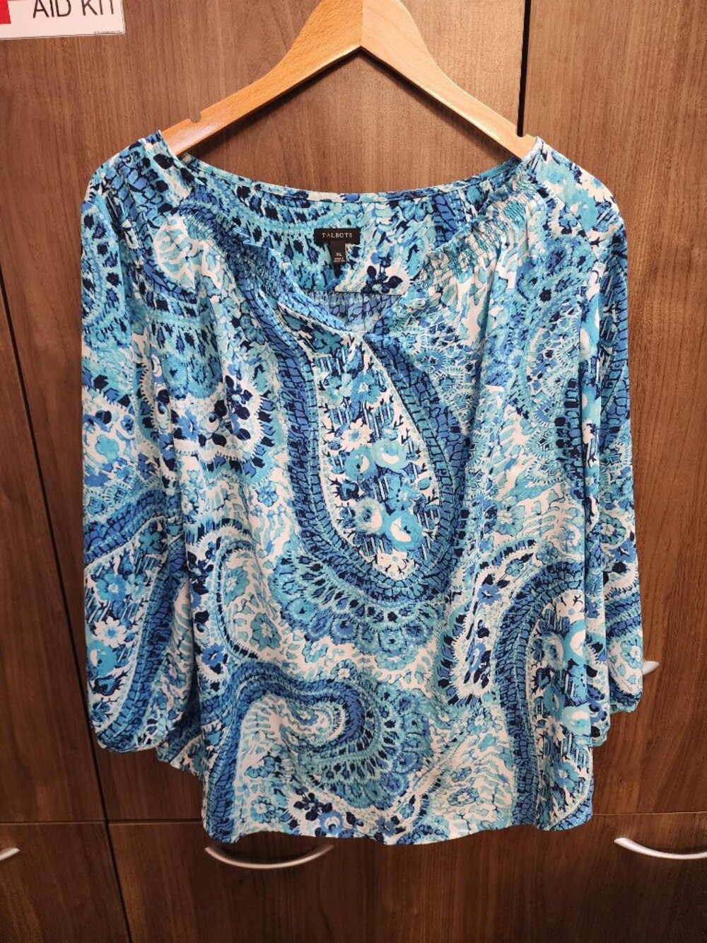 Flowy blue Talbots top